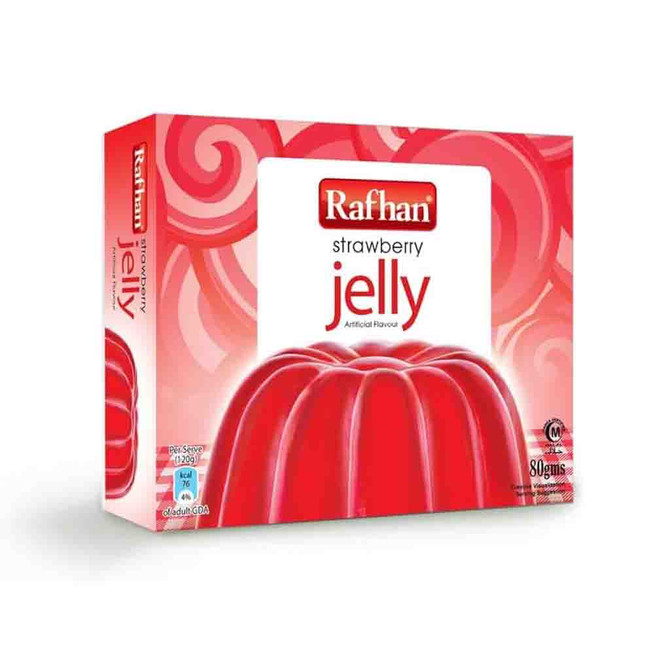 Rafhan Jelly Strawberry, 80 Grams