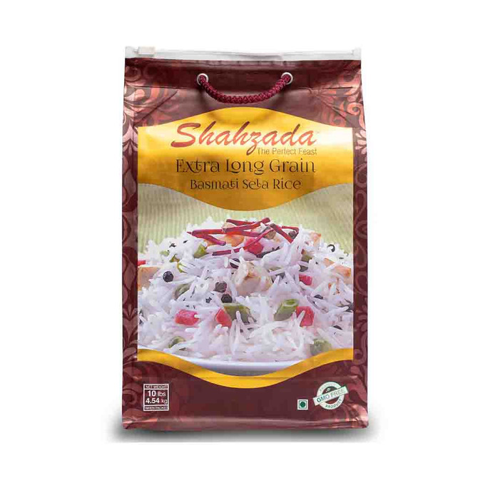 Shahzada Ex Long Basmati Sella Rice, 10 Lb
