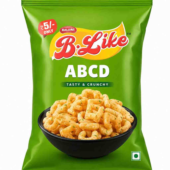B Like Abcd Tasty & Crunchy Snacks, 380 Grams