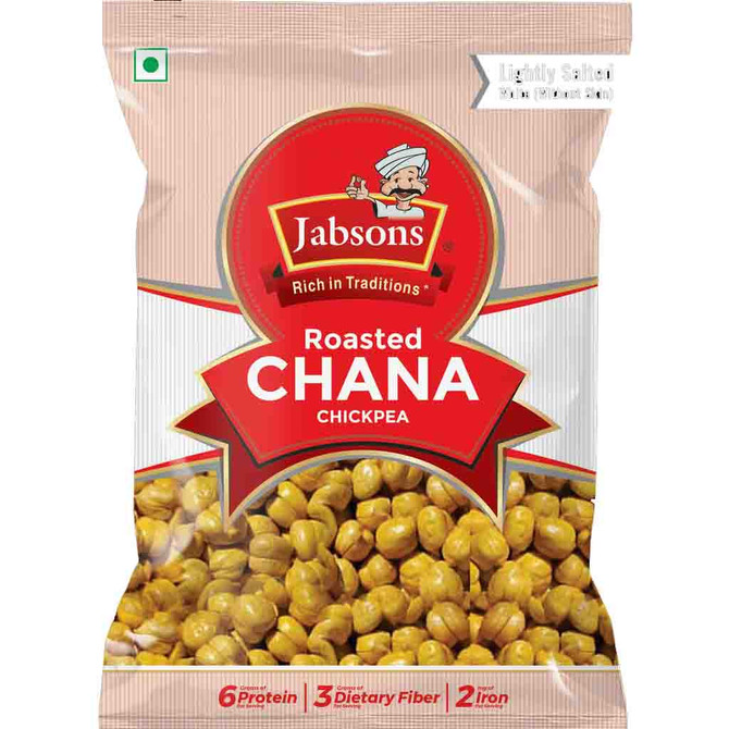 Jabsons Roasted Chana Unsalted, 400 Grams