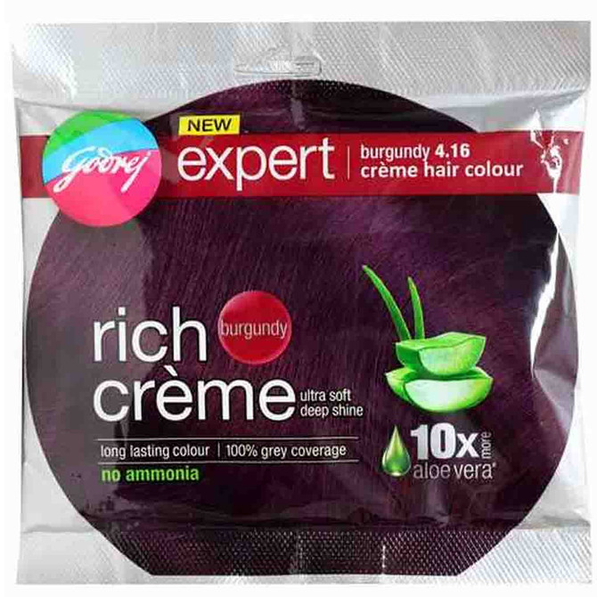 Godrej Expert Rich Creme Burgundy, 1 Pouch
