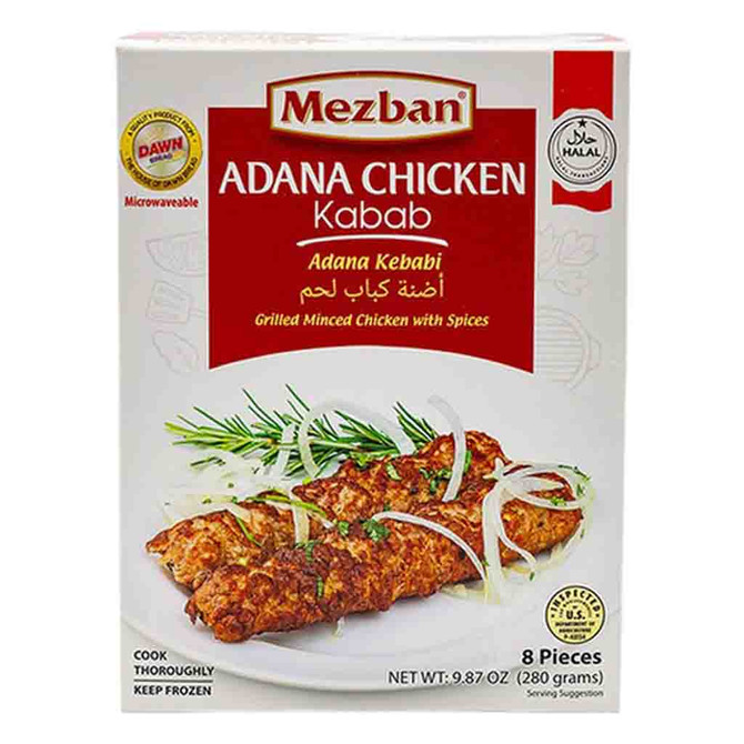 Mezban Adana Chicken Kabab Frozen, 280 Grams