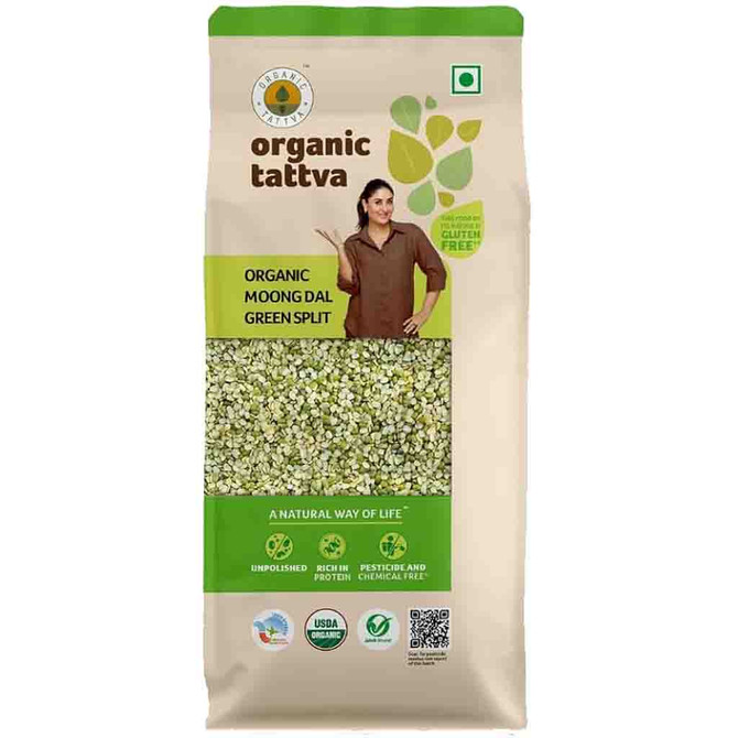 Organic Tatva Green Moong Split, 4 Lb