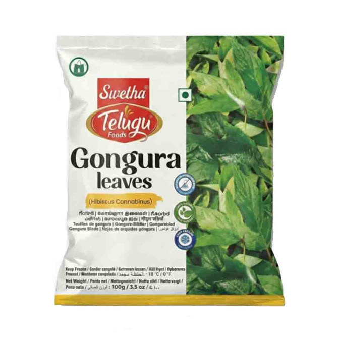 Telugu Gongura Leaves Frozen, 100 Grams