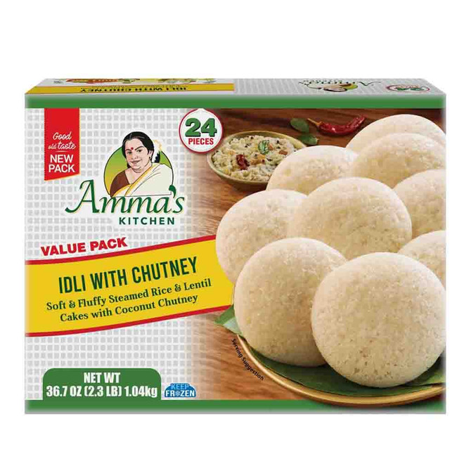 Amma's Kitchen Idli With Chutney Frozen, 1.04 Kg