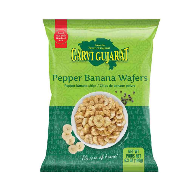 Garvi Gujarat Pepper Banana Wafers, 737 Grams