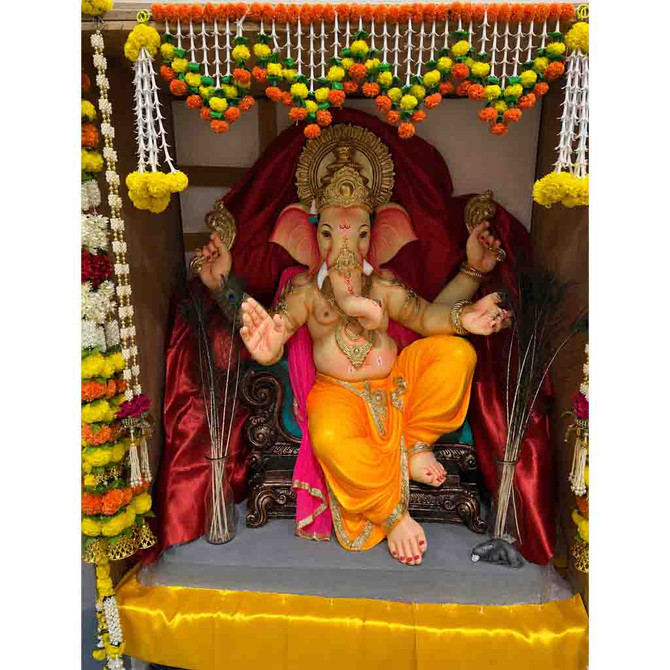 Grand Decorative Ganesha Idol, 55–60 Inch(Limited Stock)