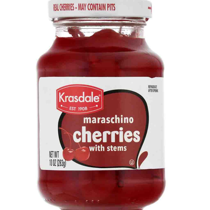 Krasdale Cherries With Stems, 10 Oz