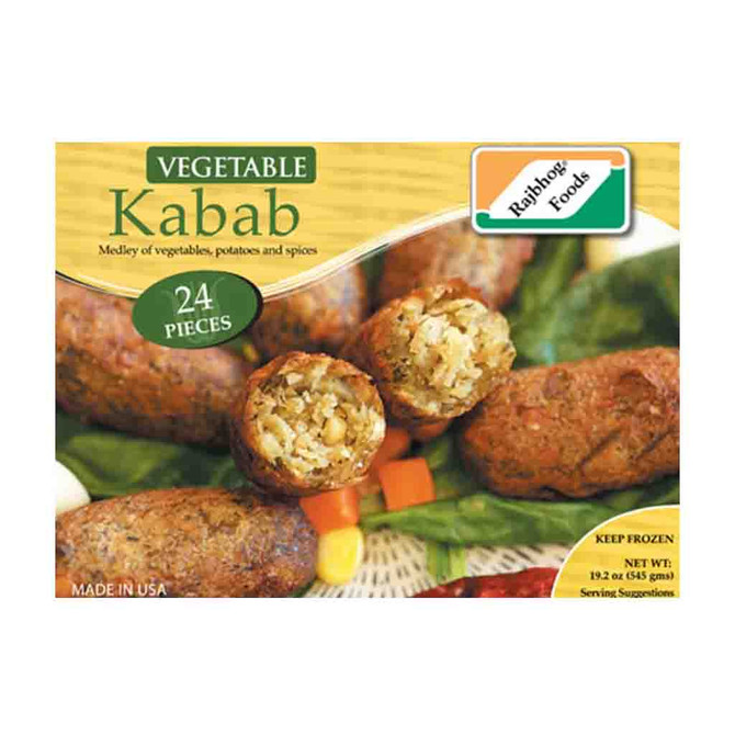 Rajbhog Vegetable Kabab 24 Pc Frozen, 19.2 Oz