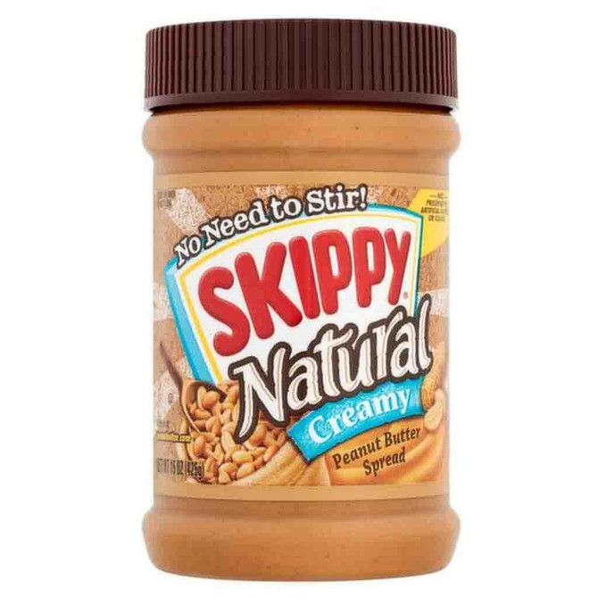 Skippy Natural Creamy, 15 Oz
