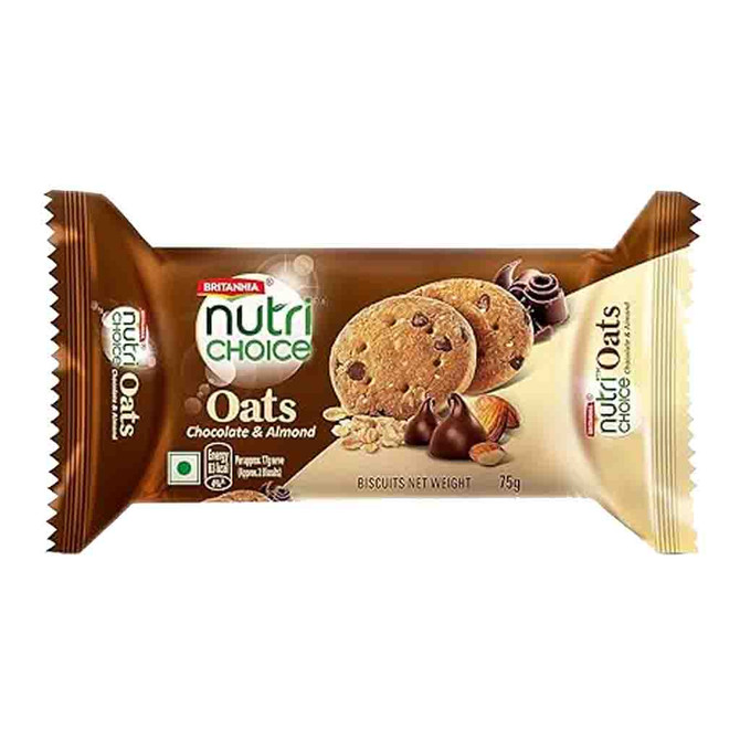 Britannia Nutri Choice Oats Choco Almond, 75 Grams