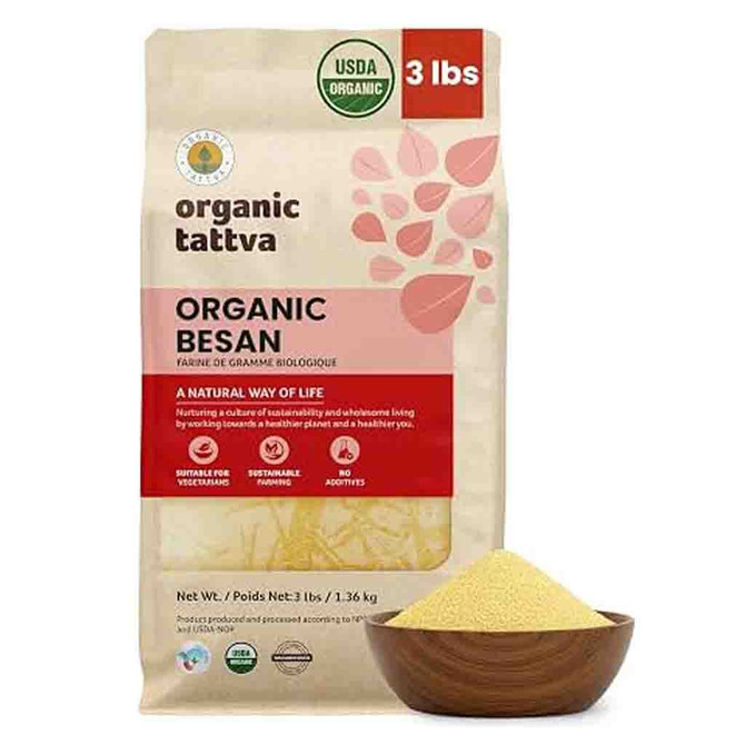 Organic Tattva Org Besan, 3 Lb