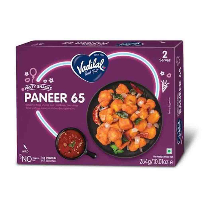 Vadilal Paneer 65 Frozen, 284 Grams