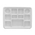 Plastic 11 Compartment Dinner Plates, 50 CT