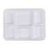 Plastic 6 Compartment Dinner Pla, 50 CT
