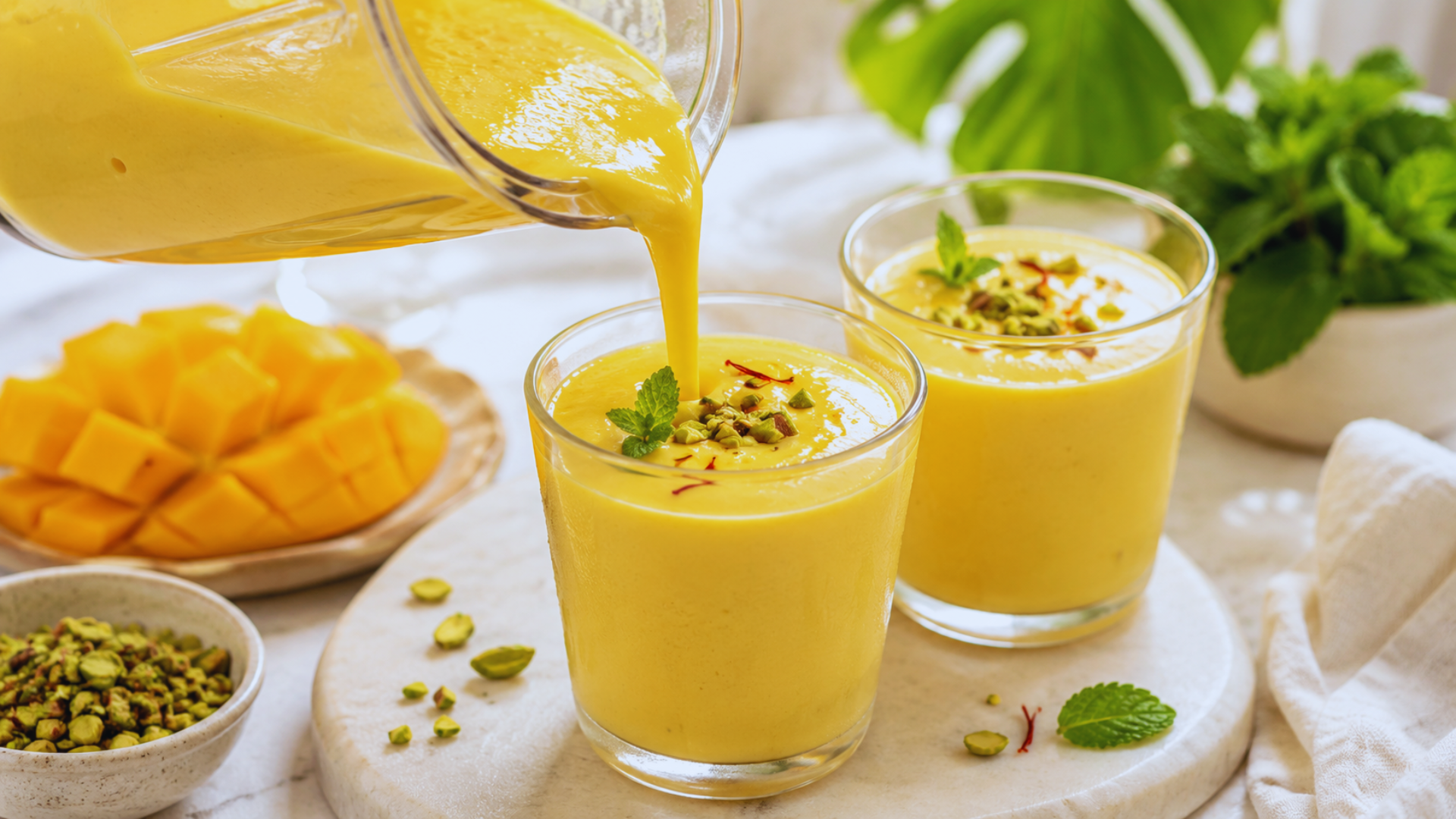 Serve Mango Lassi