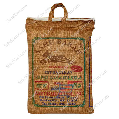 Buy Aahu Barah Super Basmati Sela Rice, 20 Lb|SubziCart.com
