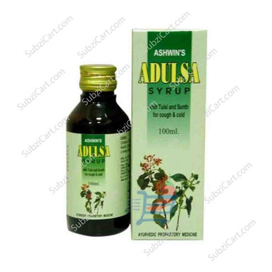 Ashwins Adulsa Syrup, 100 ML - SubziCart