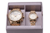 Michael Kors Lexington Gold-Tone His and Hers Watch Set MK1047