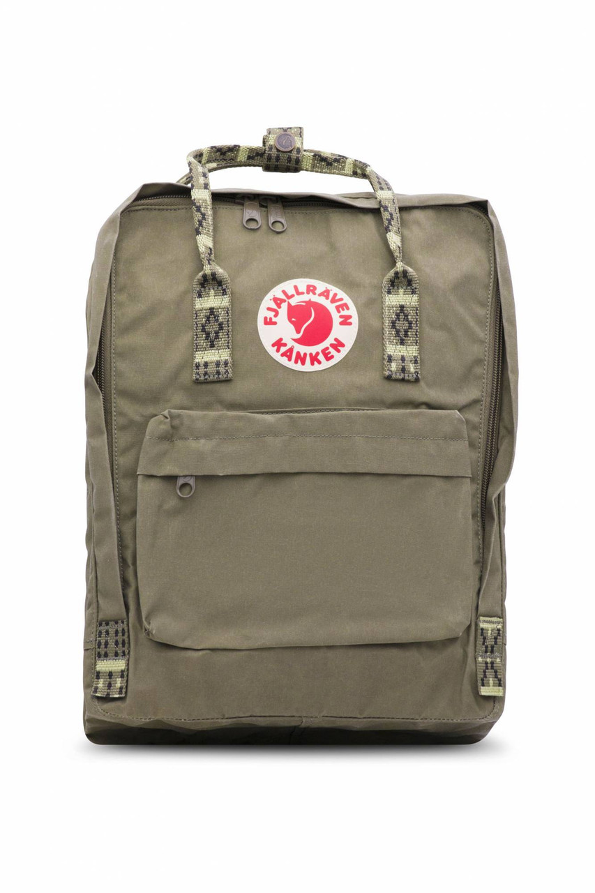 stormloop opslaan Kwestie Fjallraven - Kanken Classic Backpack for Everyday - Green/Folk Pattern 23510-620-913  - Jacob Time Inc