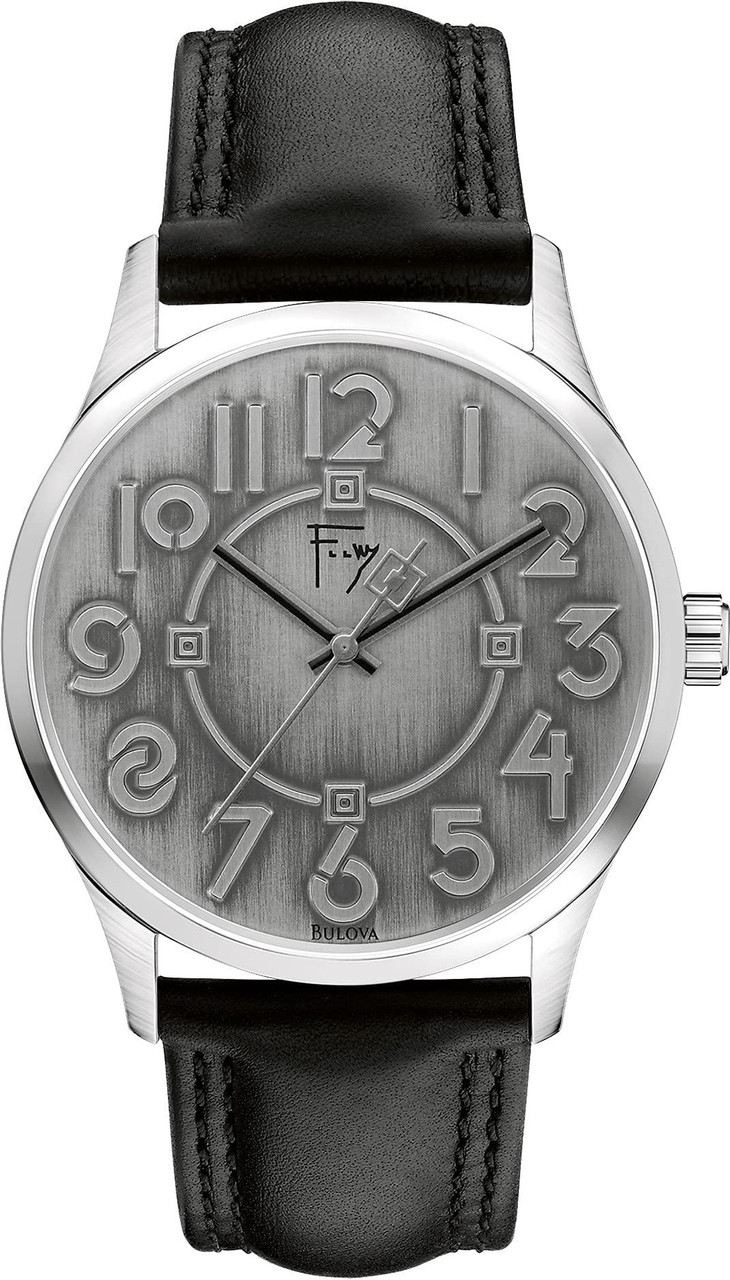 Bulova Frank Lloyd Wright Leather Mens Watch 96A147 - Jacob Time Inc