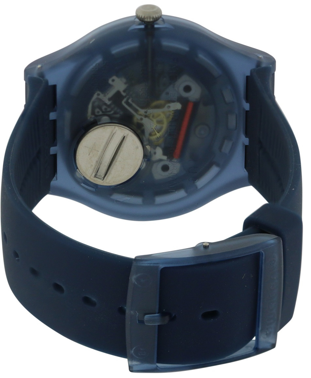 hielo resistencia Silenciosamente Swatch 'Blue Rebel' Watch SUON700 - Jacob Time Inc