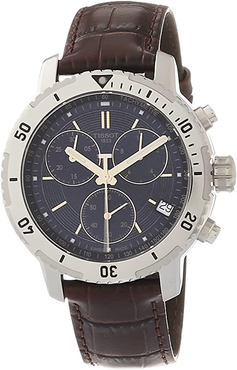 Tissot PRS 200 Chronograph Leather Mens Watch T0674171604100