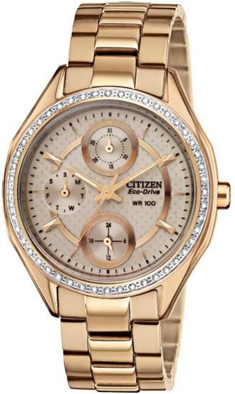 Citizen eco drive on sale ladies swarovski crystal watch