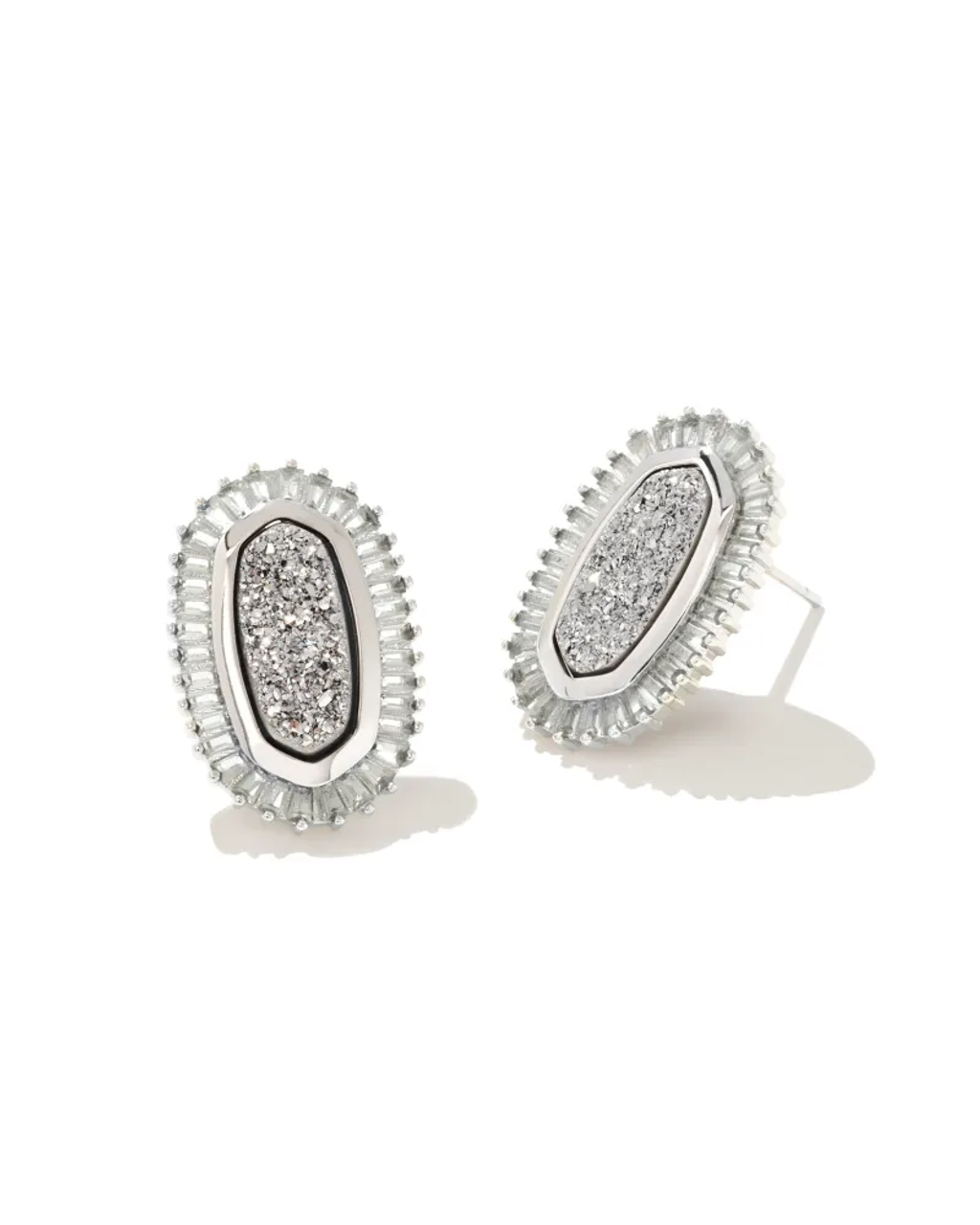 Kendra Scott Silver Ellie Black Earring – The Dressing Room