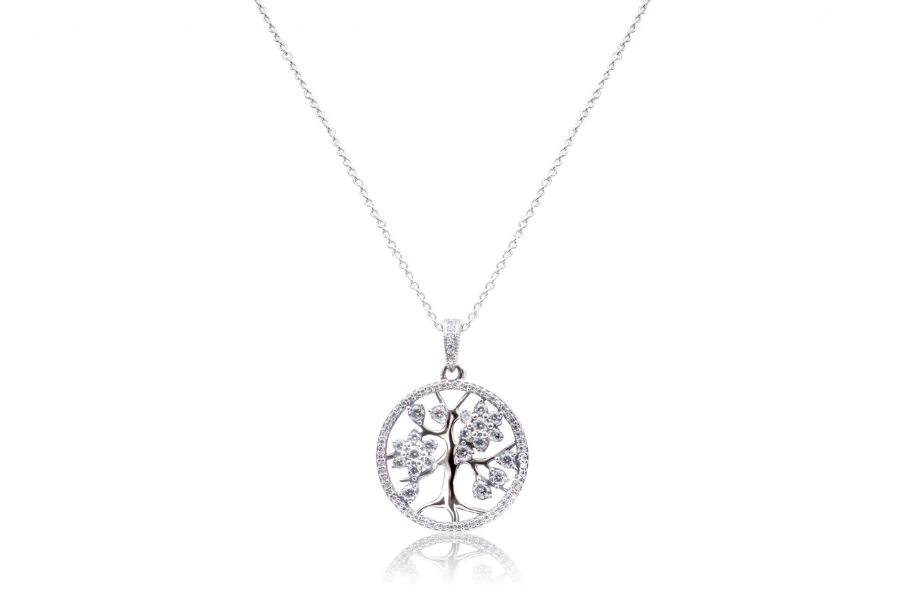 hale lukke Tåler PANDORA Family Tree Pendant - 390384CZ-80 - Jacob Time Inc