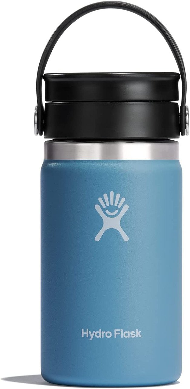 Hydro Flask Wide Mouth with Flex Sip Lid - Insulated 12 Oz Water Bottle  Travel Cup Coffee Mug - Rain W12BCX417 - Jacob Time Inc