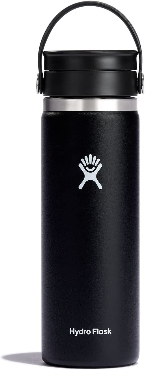 Hydro Flask Bottle, Coffee, Wide Mouth, Black, 20 Ounce