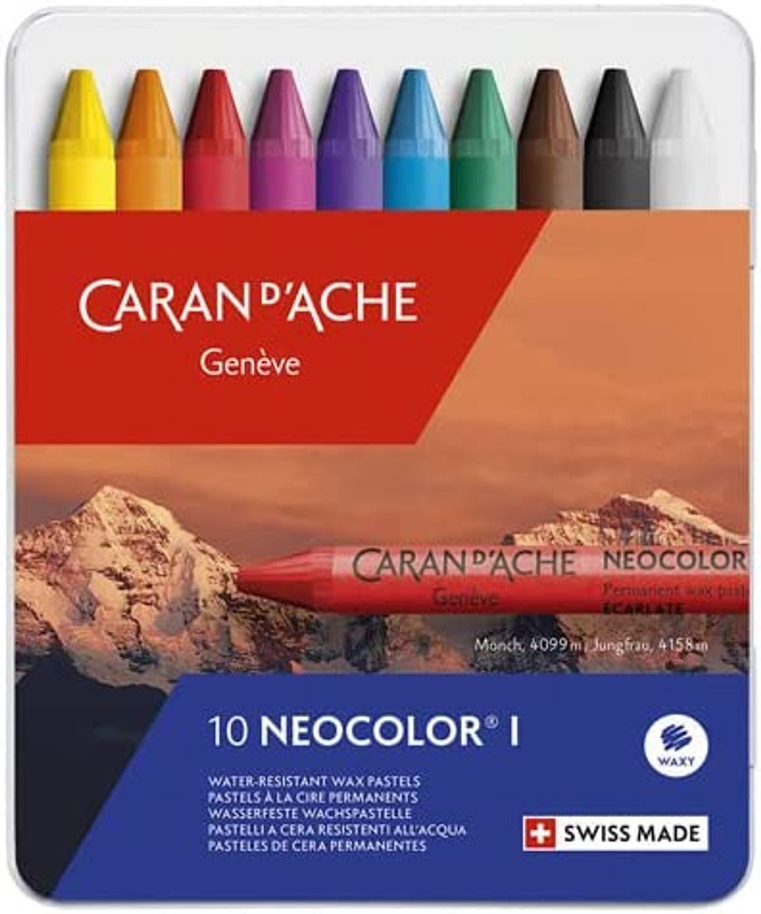 Caran d'Ache : Classic Neocolor I : Assorted Tin of 10