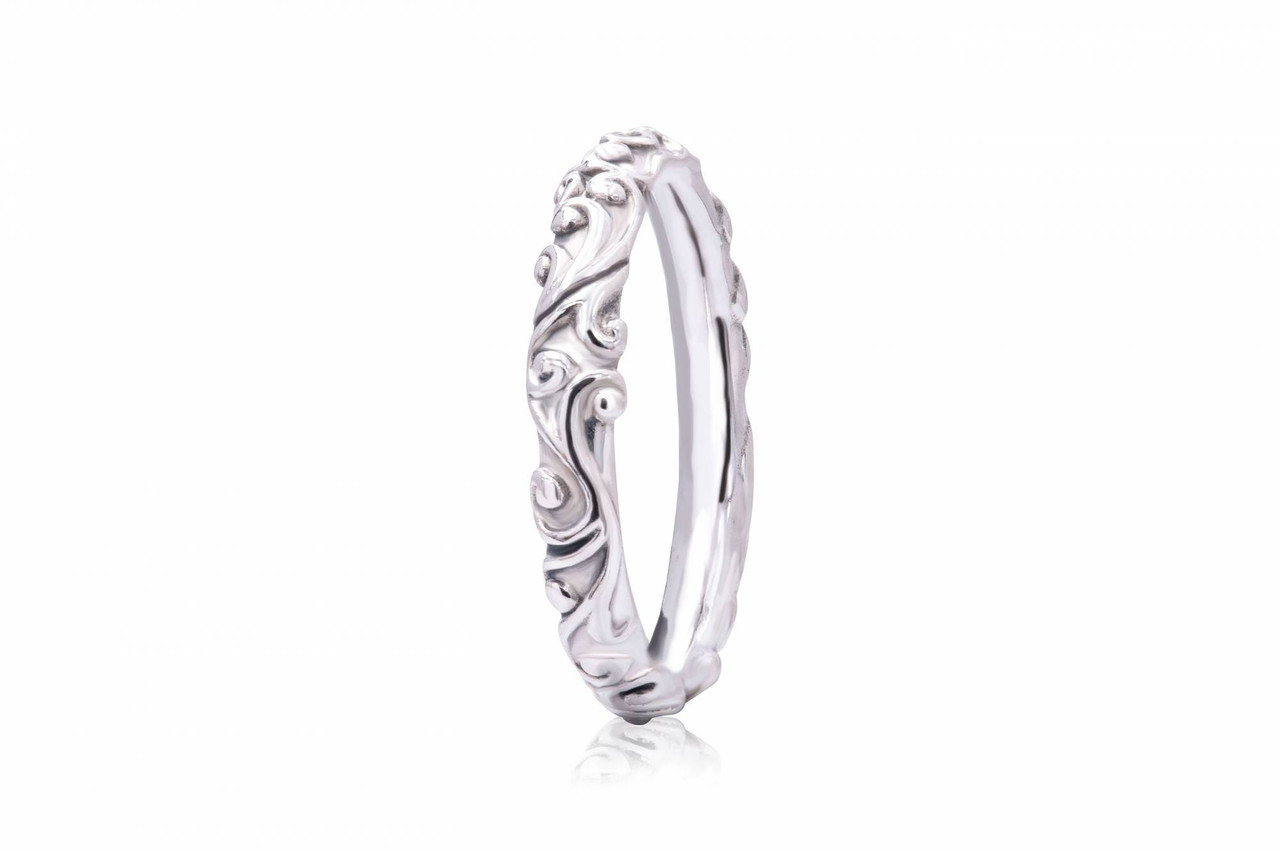 りこ258 PANDORA Regal pattern ring in sterling silver 197690-58 - Jacob