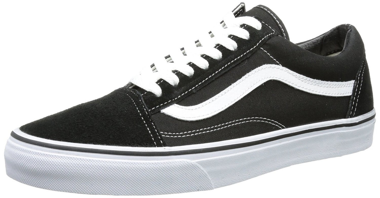 Vans Unisex Old Skool Skate Shoe - Black White - Mens - 6 - Womens 7.5 VD3HY28-060 - Jacob Time Inc