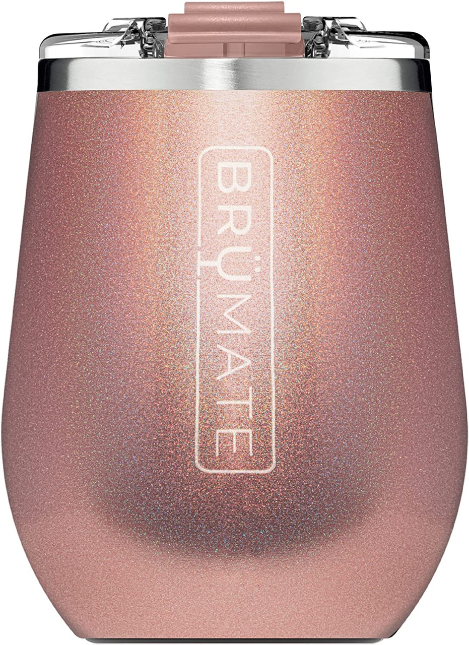 BruMate: Uncork'd XL 14oz Wine Tumbler | Glitter Mermaid
