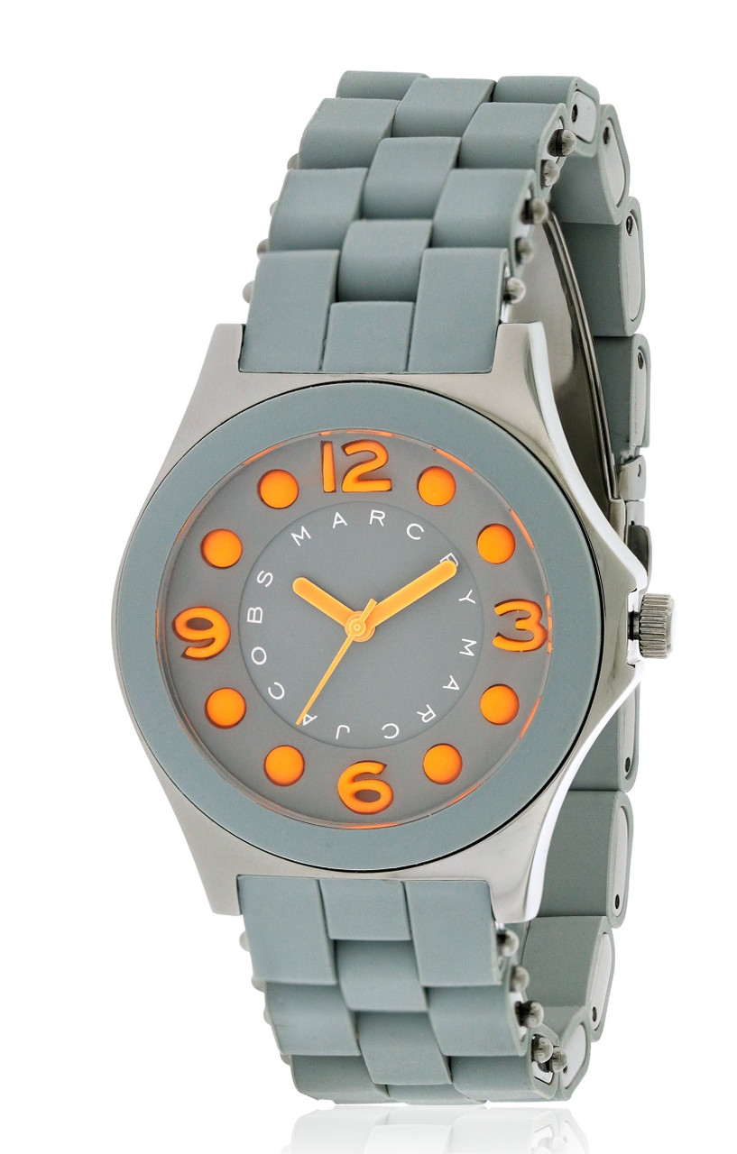 Marc by Marc Jacobs Pelly Silicone Gunmetal Ion Ladies Watch