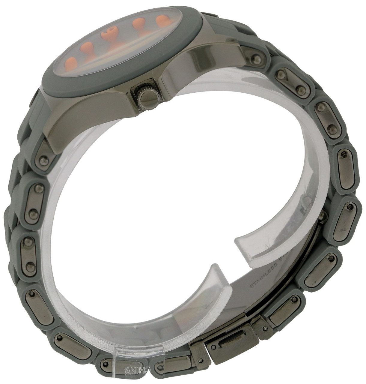 Marc by Marc Jacobs Pelly Silicone Gunmetal Ion Ladies Watch