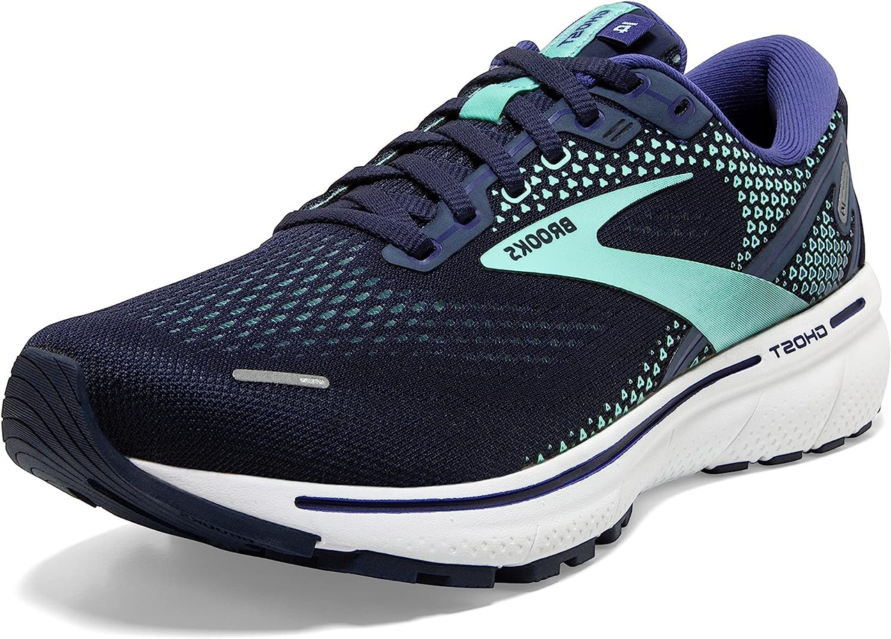 Brooks Ghost 14 Womens Road-Running Shoes Peacoat/Yucca/Navy