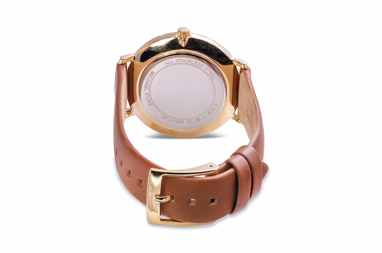 Michael Kors Pyper Luggage Leather Ladies Watch MK2740 - Jacob