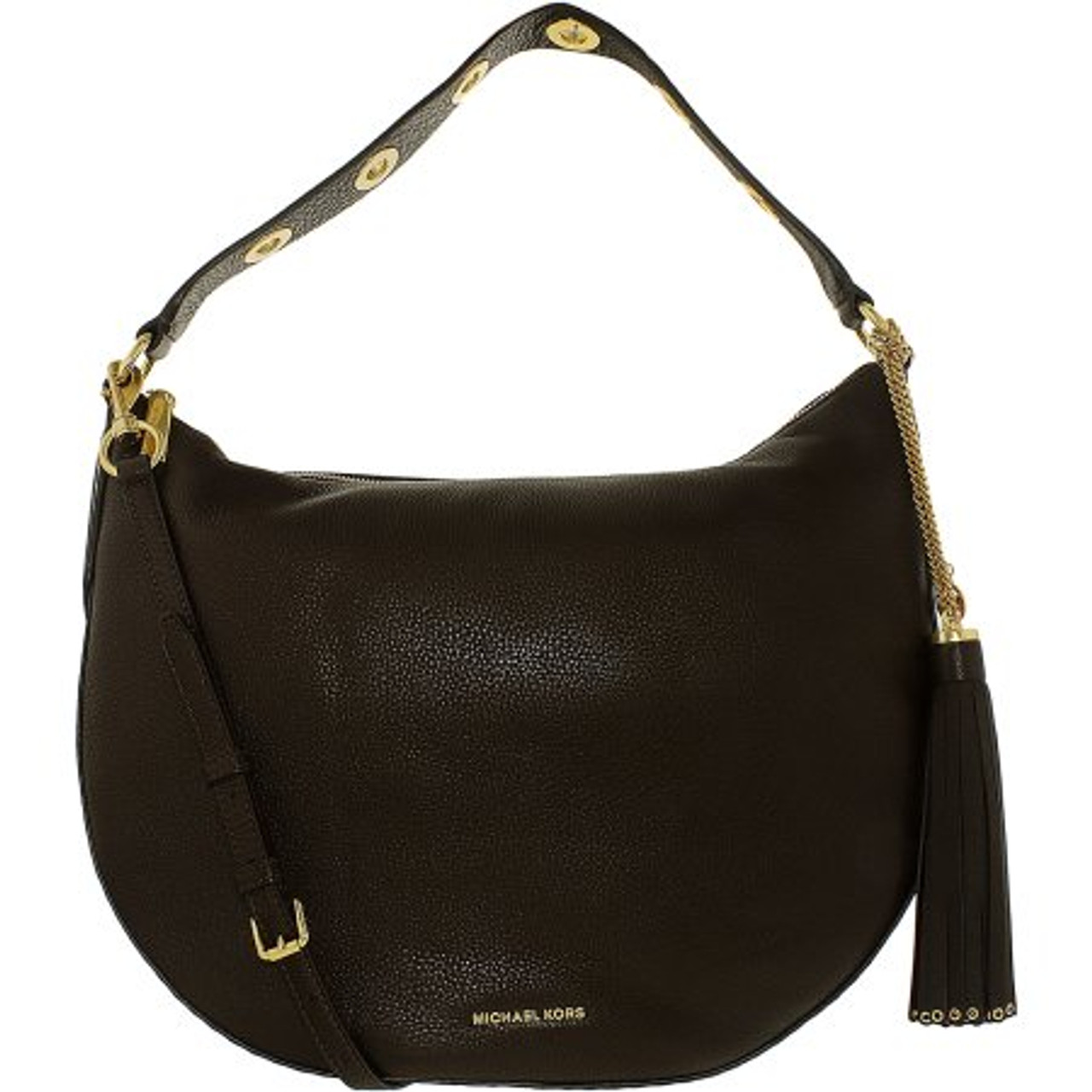 Michael Kors Brooklyn Shoulder Bag In Leather Color Leather in
