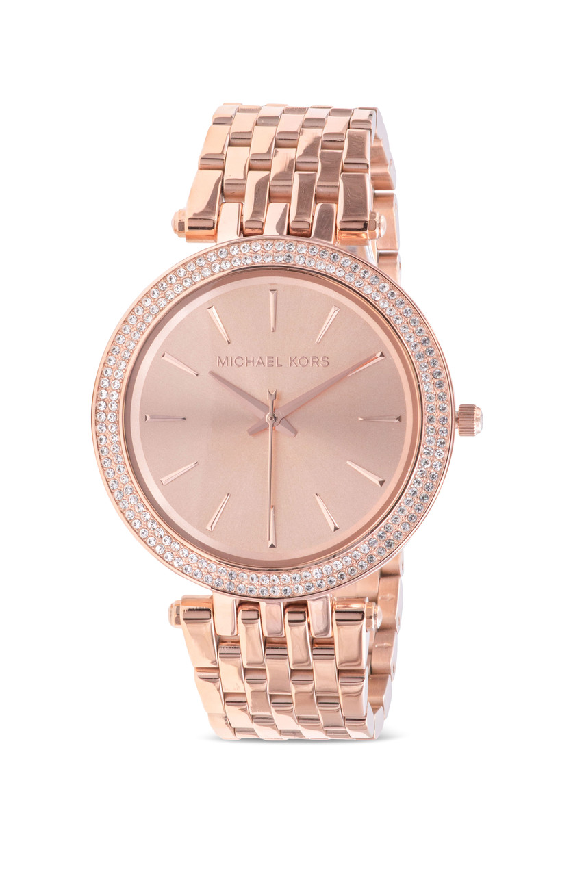 9572Org27500 Michael Kors Parker Stainless Steel Watch With Glitz  Accents  Dealmooncom