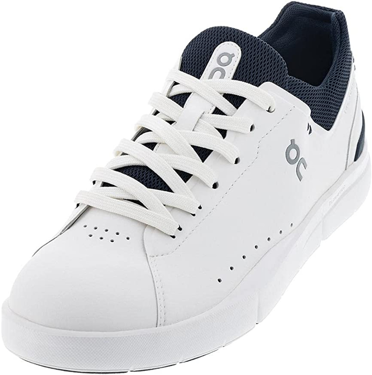 On Running Mens The Roger Advantage Tennis Shoe - White/Midnight