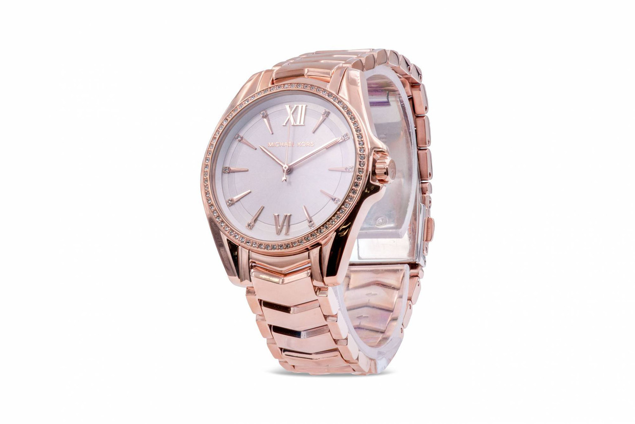 Michael Kors Whitney Rose Gold-Tone Crystal Ladies Watch MK6694