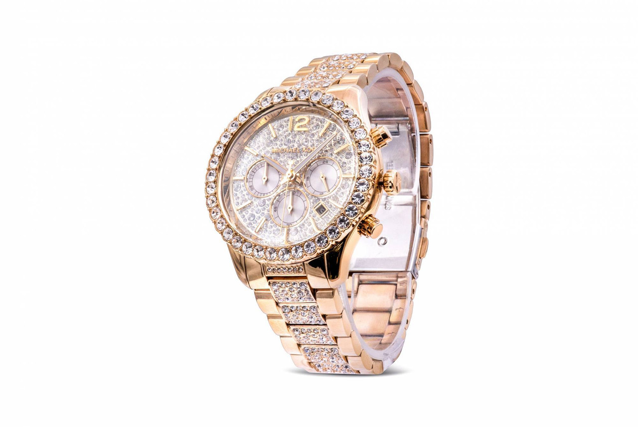 Michael Kors Layton Chronograph Gold-Tone Ladies Watch MK6977