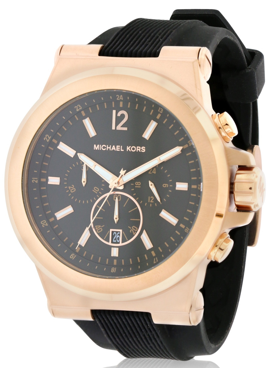 Michael Kors Chronograph Silicone Mens Watch MK8184 - Jacob Time Inc