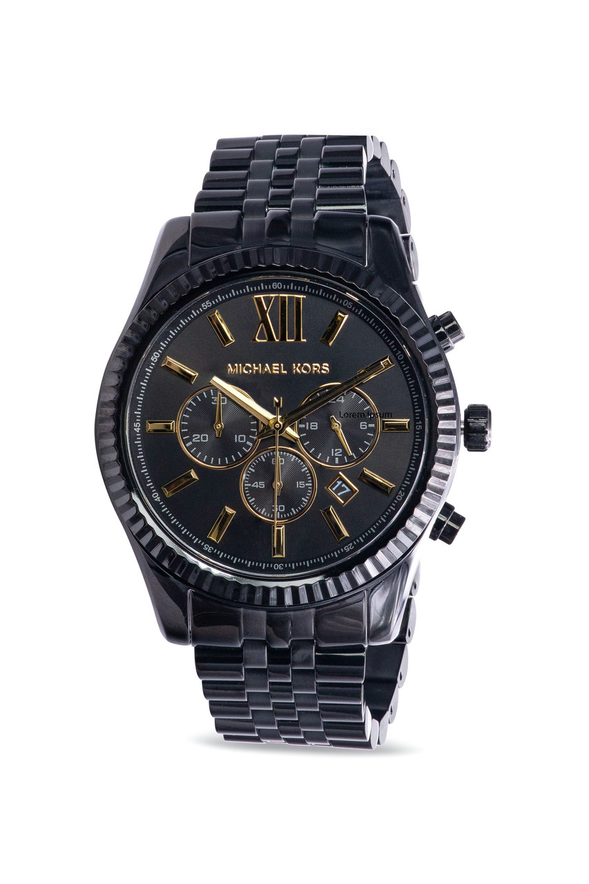 【Michael Kors】腕時計 Michael Kors Lexington Black IP Mens Watch MK8603 - Jacob Time Inc