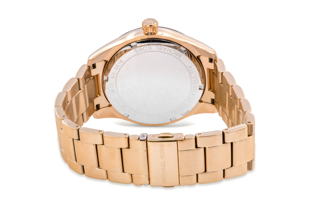 Michael Kors Layton Gold-Tone Mens Watch MK8816 - Jacob Time Inc