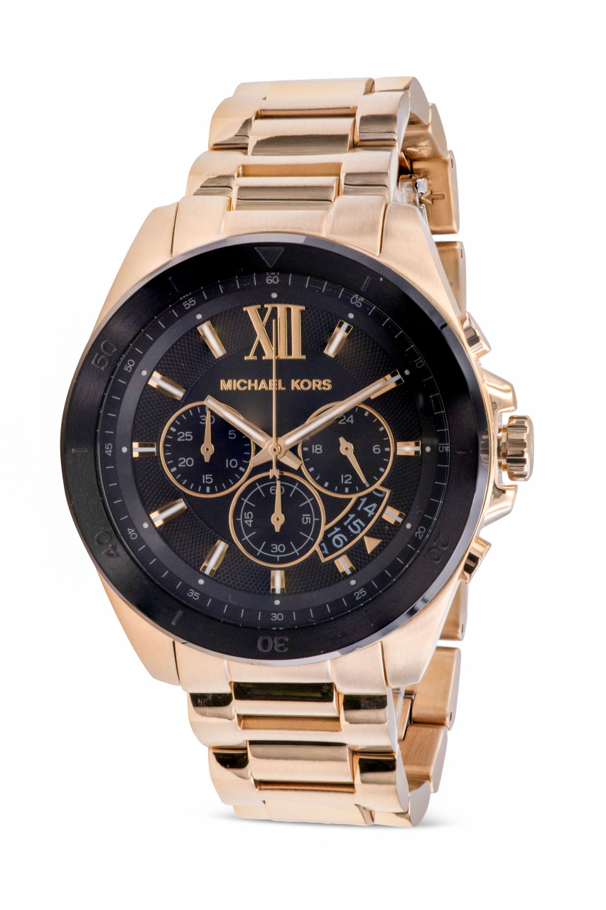 Michael Kors Brecken Chronograph Gold-Tone Jacob MK8848 Mens Watch Time Inc 