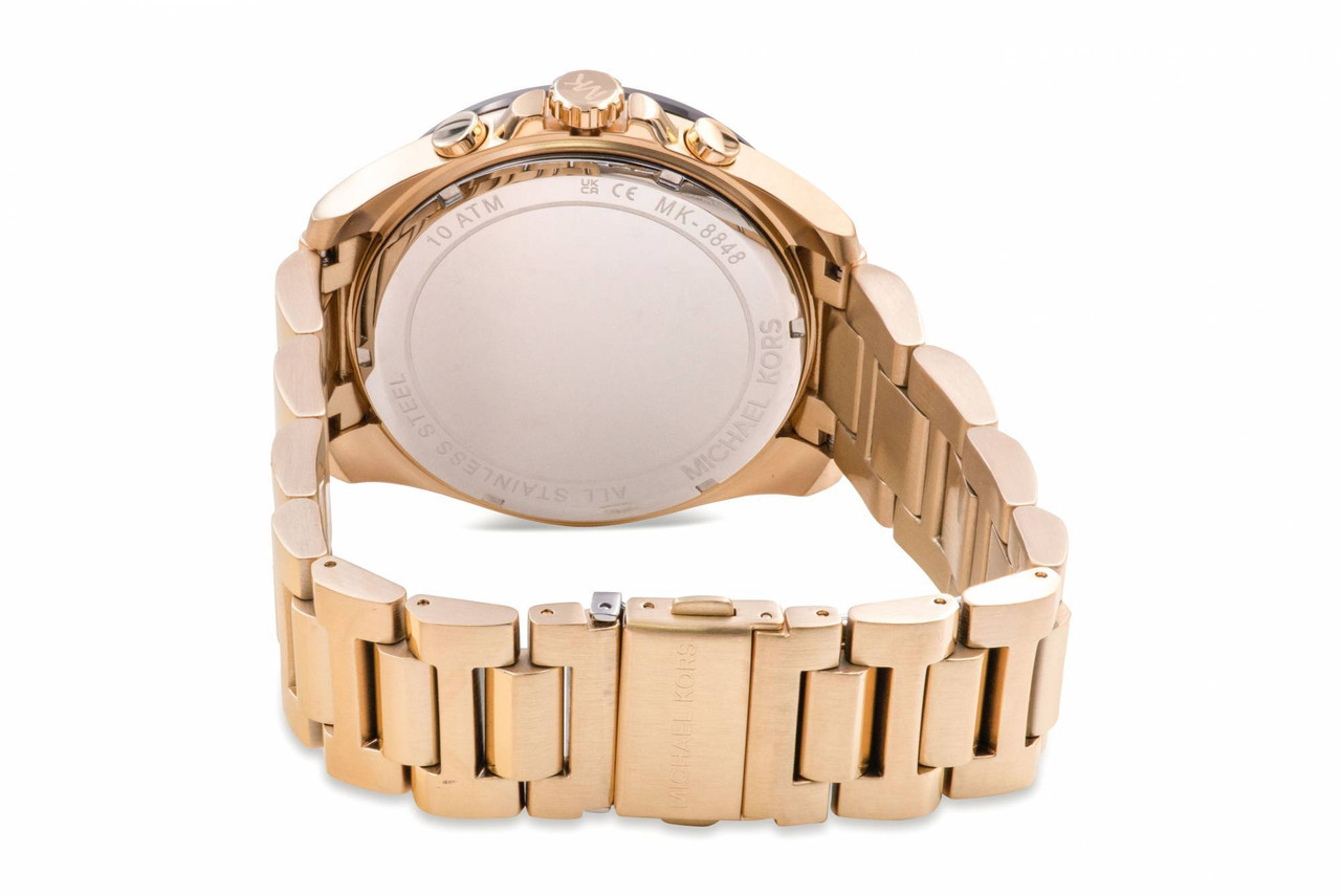 Michael Kors Brecken Chronograph Gold-Tone Mens Inc - MK8848 Jacob Time Watch